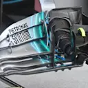 Mercedes-AMG F1 W09 EQ Power+ front wing detail at Formula One World Championship, Rd12, Hungarian Grand Prix, Preparations, Hungaroring, Hungary, Thursday 26 July 2018. © Mark Sutton/Sutton Images