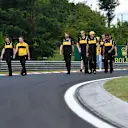 Renault Sport F1 Team walk the track at Formula One World Championship, Rd12, Hungarian Grand Prix, Preparations, Hungaroring, Hungary, Thursday 26 July 2018. © Jerry Andre/Sutton Images