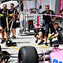 Force India VJM11 practice pit stops at Formula One World Championship, Rd12, Hungarian Grand Prix, Preparations, Hungaroring, Hungary, Thursday 26 July 2018. © Mark Sutton/Sutton Images