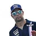 Sergio Perez (MEX) Force India walks the track at Formula One World Championship, Rd12, Hungarian Grand Prix, Preparations, Hungaroring, Hungary, Thursday 26 July 2018. © Jerry Andre/Sutton Images