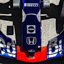 Scuderia Toro Rosso STR13 nose and front wing detail at Formula One World Championship, Rd12, Hungarian Grand Prix, Preparations, Hungaroring, Hungary, Thursday 26 July 2018. © Manuel Goria/Sutton Images