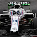 Lance Stroll, Williams FW41 with aero paint on rear wing at Formula One World Championship, Rd14, Italian Grand Prix, Practice, Monza, Italy, Friday 31 August 2018. © Mark Sutton/Sutton Images