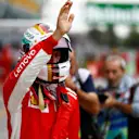 Sebastian Vettel, Ferrari waves to the fans after FP2 at Formula One World Championship, Rd14, Italian Grand Prix, Practice, Monza, Italy, Friday 31 August 2018. © Manuel Goria/Sutton Images
