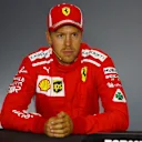 Sebastian Vettel, Ferrari in press conferenceat Formula One World Championship, Rd14, Italian Grand Prix, Qualifying, Monza, Italy, Saturday 1 September 2018. © Manuel Goria/Sutton Images