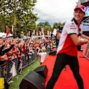 Charles Leclerc, Alfa Romeo Sauber F1 Team at the Fan Zone at Formula One World Championship, Rd14, Italian Grand Prix, Qualifying, Monza, Italy, Saturday 1 September 2018. © Manuel Goria/Sutton Images