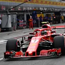 Kimi Raikkonen, Ferrari SF71H at Formula One World Championship, Rd14, Italian Grand Prix, Qualifying, Monza, Italy, Saturday 1 September 2018. © Mark Sutton/Sutton Images