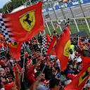 Ferrari fans and flags at Formula One World Championship, Rd14, Italian Grand Prix, Qualifying, Monza, Italy, Saturday 1 September 2018. © Jerry Andre/Sutton Images