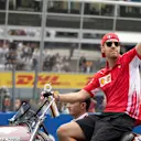 Sebastian Vettel, Ferrari on drivers parade at Formula One World Championship, Rd14, Italian Grand Prix, Race, Monza, Italy, Sunday 2 September 2018. © Manuel Goria/Sutton Images