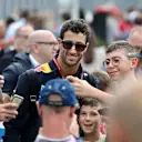 Daniel Ricciardo, Red Bull Racing fans selfie at Formula One World Championship, Rd14, Italian Grand Prix, Race, Monza, Italy, Sunday 2 September 2018. © Jerry Andre/Sutton Images