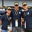 Footballers Matteo Politan, Daniele Padelli, and Stefan de Vrij at Formula One World Championship, Rd14, Italian Grand Prix, Race, Monza, Italy, Sunday 2 September 2018. © Mark Sutton/Sutton Images
