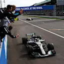 Race winner Lewis Hamilton, Mercedes AMG F1 W09 crosses the line at Formula One World Championship, Rd14, Italian Grand Prix, Race, Monza, Italy, Sunday 2 September 2018. © Manuel Goria/Sutton Images