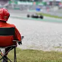 Marshal watches the action at Formula One World Championship, Rd14, Italian Grand Prix, Race, Monza, Italy, Sunday 2 September 2018. © Mark Sutton/Sutton Images