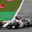 Marcus Ericsson, Alfa Romeo Sauber C37 with rear puncture and damage on lap one at Formula One World Championship, Rd14, Italian Grand Prix, Race, Monza, Italy, Sunday 2 September 2018. © Mark Sutton/Sutton Images