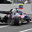 Brendon Hartley, Scuderia Toro Rosso STR13 with rear aero sensors at Formula One World Championship, Rd17, Japanese Grand Prix, Practice, Suzuka, Japan, Friday 5 October 2018.