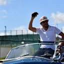 Fernando Alonso, McLaren on the drivers parade at Formula One World Championship, Rd17, Japanese Grand Prix, Race, Suzuka, Japan, Sunday 7 October 2018.