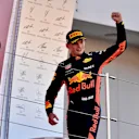 ,cp celebrates on the podium at Formula One World Championship, Rd17, Japanese Grand Prix, Race, Suzuka, Japan, Sunday 7 October 2018.