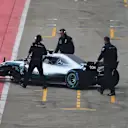 Valtteri Bottas (FIN) Mercedes-AMG F1 W09 EQ Power+ at Mercedes-AMG F1 W09 EQ Power+ Launch and First Run, Silverstone, England, 22 February 2018. © Simon Galloway/Sutton Images