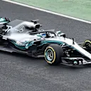 Valtteri Bottas (FIN) Mercedes-AMG F1 W09 EQ Power+ at Mercedes-AMG F1 W09 EQ Power+ Launch and First Run, Silverstone, England, 22 February 2018. © Simon Galloway/Sutton Images