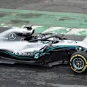 Valtteri Bottas (FIN) Mercedes-AMG F1 W09 EQ Power+ at Mercedes-AMG F1 W09 EQ Power+ Launch and First Run, Silverstone, England, 22 February 2018. © Simon Galloway/Sutton Images