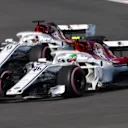 Antonio Giovinazzi, Alfa Romeo Sauber C37 and Marcus Ericsson, Alfa Romeo Sauber C37 at Formula One World Championship, Rd19, Mexican Grand Prix, Practice, Circuit Hermanos Rodriguez, Mexico City, Mexico, Friday 26 October 2018.