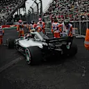 Car of Valtteri Bottas, Mercedes AMG F1 after stopping on track during FP2 at Formula One World Championship, Rd19, Mexican Grand Prix, Qualifying, Circuit Hermanos Rodriguez, Mexico City, Mexico, Saturday 27 October 2018.