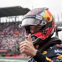 Race Winner Max Verstappen, Red Bull Racing celebrates in parc ferme at Formula One World Championship, Rd19, Mexican Grand Prix, Race, Circuit Hermanos Rodriguez, Mexico City, Mexico, Sunday 28 October 2018.