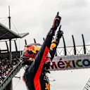 Race Winner Max Verstappen, Red Bull Racing celebrates in parc ferme at Formula One World Championship, Rd19, Mexican Grand Prix, Race, Circuit Hermanos Rodriguez, Mexico City, Mexico, Sunday 28 October 2018.