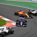 Sergey Sirotkin, Williams FW41, Brendon Hartley, Toro Rosso STR13, Stoffel Vandoorne, McLaren MCL33 and Romain Grosjean, Haas F1 Team VF-18 at Formula One World Championship, Rd19, Mexican Grand Prix, Race, Circuit Hermanos Rodriguez, Mexico City, Mexico, Sunday 28 October 2018.