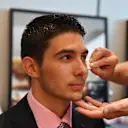 Esteban Ocon (FRA) Force India F1 in make up at Amber Lounge Fasion Show, Le Meridien Beach Plaza Hotel, Monaco, Friday 25 May 2018. © Mark Sutton/Sutton Images