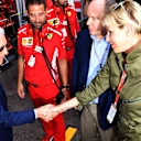 Piero Lardi Ferrari (ITA) Ferrari Vice President, HSH Prince Albert of Monaco (MON) and Princess Charlene of Monaco, Charlene Wittstock (RSA) at Formula One World Championship, Rd6, Monaco Grand Prix, Qualifying, Monte-Carlo, Monaco, Saturday 26 May 2018. © Mark Sutton/Sutton Images