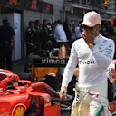 Lewis Hamilton (GBR) Mercedes-AMG F1 in parc ferme at Formula One World Championship, Rd6, Monaco Grand Prix, Qualifying, Monte-Carlo, Monaco, Saturday 26 May 2018. © Mark Sutton/Sutton Images