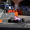 Sergio Perez (MEX) Force India VJM11 at Formula One World Championship, Rd6, Monaco Grand Prix, Qualifying, Monte-Carlo, Monaco, Saturday 26 May 2018. © Mark Sutton/Sutton Images