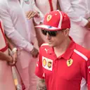 Kimi Raikkonen (FIN) Ferrari on the drivers parade at Formula One World Championship, Rd6, Monaco Grand Prix, Race, Monte-Carlo, Monaco, Sunday 27 May 2018. © Manuel Goria/Sutton Images
