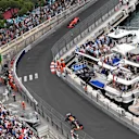 Daniel Ricciardo (AUS) Red Bull Racing RB14 leads Sebastian Vettel (GER) Ferrari SF-71H at Formula One World Championship, Rd6, Monaco Grand Prix, Race, Monte-Carlo, Monaco, Sunday 27 May 2018. © Jerry Andre/Sutton Images