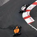 Kevin Magnussen (DEN) Haas VF-18 and Stoffel Vandoorne (BEL) McLaren MCL33 at Formula One World Championship, Rd6, Monaco Grand Prix, Race, Monte-Carlo, Monaco, Sunday 27 May 2018. © Jerry Andre/Sutton Images