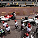 Charles Leclerc (MON) Alfa Romeo Sauber C37 amd Marcus Ericsson (SWE) Alfa Romeo Sauber C37 at Formula One World Championship, Rd6, Monaco Grand Prix, Practice, Monte-Carlo, Monaco, Thursday 24 May 2018. © Mark Sutton/Sutton Images