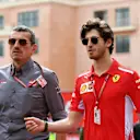 Guenther Steiner (ITA) Haas F1 Team Principal and Antonio Giovinazzi (ITA) Ferrari Test Driver at Formula One World Championship, Rd6, Monaco Grand Prix, Practice, Monte-Carlo, Monaco, Thursday 24 May 2018. © Mark Sutton/Sutton Images