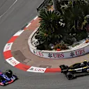 Carlos Sainz (ESP) Renault Sport F1 Team RS18 and Pierre Gasly (FRA) Scuderia Toro Rosso STR13 at Formula One World Championship, Rd6, Monaco Grand Prix, Practice, Monte-Carlo, Monaco, Thursday 24 May 2018. © Jerry Andre/Sutton Images