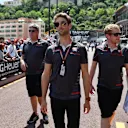 Romain Grosjean (FRA) Haas F1 walks the track at Formula One World Championship, Rd6, Monaco Grand Prix, Preparations, Monte-Carlo, Monaco, Wednesday 23 May 2018. © Mark Sutton/Sutton Images