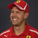 Sebastian Vettel, Ferrari in the Press Conference at Formula One World Championship, Rd16, Russian Grand Prix, Race, Sochi Autodrom, Sochi, Krasnodar Krai, Russia, Sunday 30 September 2018.