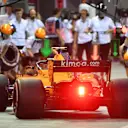 Stoffel Vandoorne, McLaren MCL33 pit stop at Formula One World Championship, Rd15, Singapore Grand Prix, Qualifying, Marina Bay Circuit, Singapore, Saturday 15 September 2018.