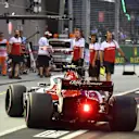 Charles Leclerc, Alfa Romeo Sauber C37 at Formula One World Championship, Rd15, Singapore Grand Prix, Qualifying, Marina Bay Circuit, Singapore, Saturday 15 September 2018.