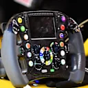 Renault Sport F1 Team RS18 steering wheel at Formula One World Championship, Rd5, Spanish Grand Prix, Qualifying, Barcelona, Spain, Saturday 12 May 2018. © Mark Sutton/Sutton Images