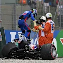 Brendon Hartley (NZL) Scuderia Toro Rosso STR13 crashed in Fp3 at Formula One World Championship, Rd5, Spanish Grand Prix, Qualifying, Barcelona, Spain, Saturday 12 May 2018. © Jerry Andre/Sutton Images