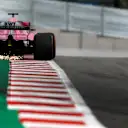 Sergio Perez (MEX) Force India VJM11 sparks at Formula One World Championship, Rd5, Spanish Grand Prix, Qualifying, Barcelona, Spain, Saturday 12 May 2018. © Manuel Goria/Sutton Images