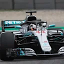 Pole sitter Lewis Hamilton (GBR) Mercedes-AMG F1 W09 EQ Power+ waves to the crowd at Formula One World Championship, Rd5, Spanish Grand Prix, Qualifying, Barcelona, Spain, Saturday 12 May 2018. © Manuel Goria/Sutton Images