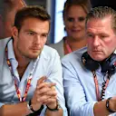 Giedo van der Garde (NDL) and Jos Verstappen (NDL) at Formula One World Championship, Rd5, Spanish Grand Prix, Qualifying, Barcelona, Spain, Saturday 12 May 2018. © Mark Sutton/Sutton Images