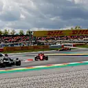 Lewis Hamilton (GBR) Mercedes-AMG F1 W09 EQ Power+ leads at the start of the race at Formula One World Championship, Rd5, Spanish Grand Prix, Race, Barcelona, Spain, Sunday 13 May 2018. © Manuel Goria/Sutton Images