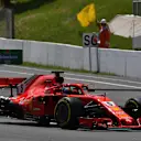 Sebastian Vettel (GER) Ferrari SF-71H at the start of the race at Formula One World Championship, Rd5, Spanish Grand Prix, Race, Barcelona, Spain, Sunday 13 May 2018. © Mark Sutton/Sutton Images