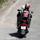 Race retiree gets a lift on a scooter at Formula One World Championship, Rd5, Spanish Grand Prix, Race, Barcelona, Spain, Sunday 13 May 2018. © Glenn Dunbar/LAT/Sutton Images